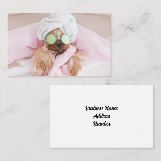 犬グルーミング名刺 名刺 (正面/裏面)