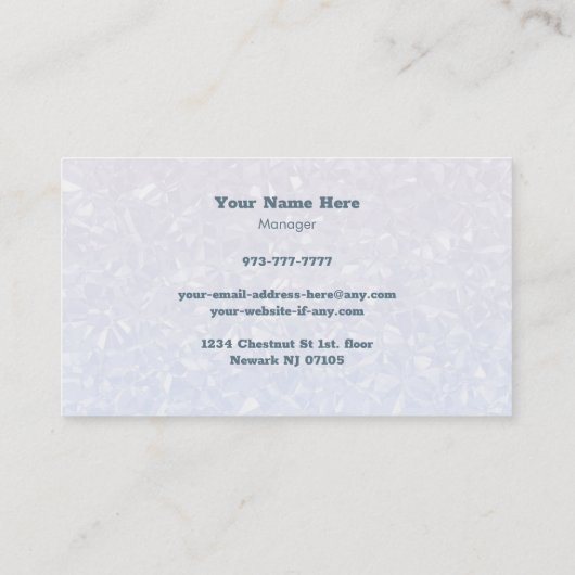 犬グルーミング名刺 名刺 (裏面)