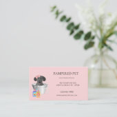 犬グルーミング名刺 名刺 (スタンド正面)