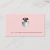 犬グルーミング名刺 名刺 (裏面)