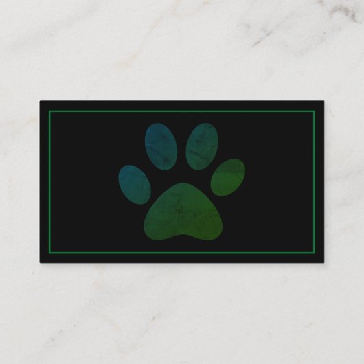 犬グルーミング名刺 名刺 (裏面)