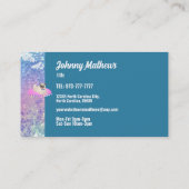 犬グルーミング名刺 名刺 (裏面)