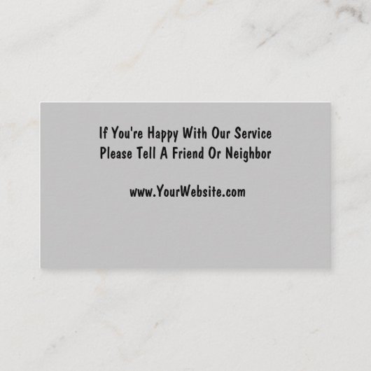 犬グルーミング名刺 名刺 (裏面)