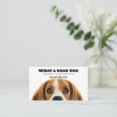 犬グルーミング搭乗訓練歩く 名刺 (スタンド正面)