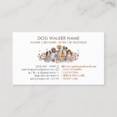 犬グルーミング歩く着座サーエレガントビス 名刺 (裏面)