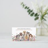 犬グルーミング歩く着座サーエレガントビス 名刺 (スタンド正面)