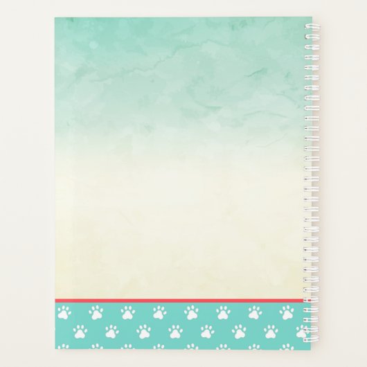 犬グルーミング犬スパアポイントメント帳 プランナー手帳 (裏面)