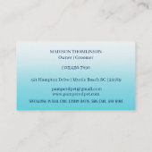 犬グルーミング犬スパ名刺 予約カード (裏面)