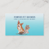 犬グルーミング犬スパ名刺 予約カード (正面)