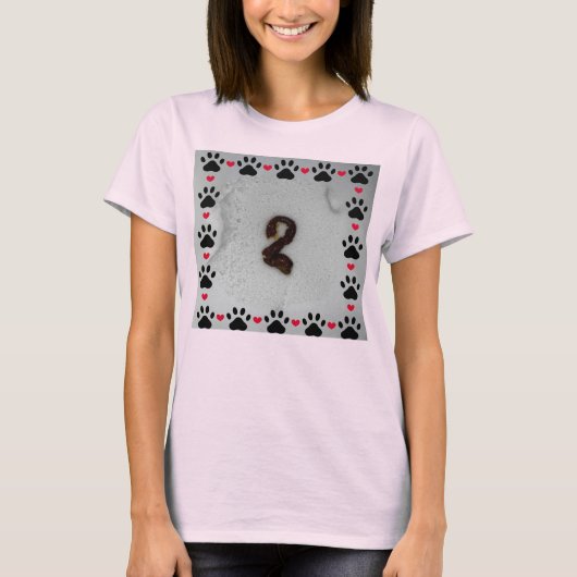 犬コメディ笑わされるーうんち#2 Tシャツ (正面)