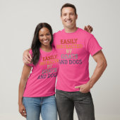 犬ゴアに簡単に気を散らすペット犬ヤギ愛好家 Tシャツ (ユニセックス)