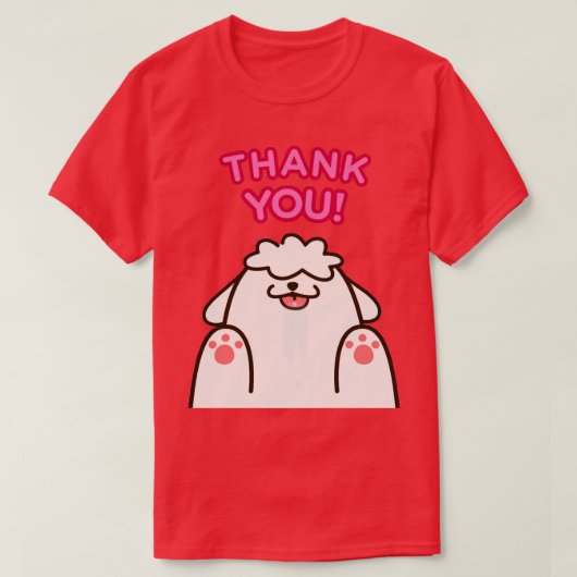 犬サンキュー Tシャツ (デザイン正面)