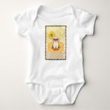 犬サングラスタイガーを着たプリントTシャツ