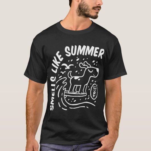 犬サーフィン Tシャツ (正面)