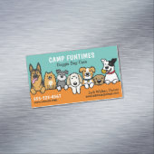 犬シッターPET座って漫画にかわいい覗き犬 マグネット名刺 (インサイチュ)