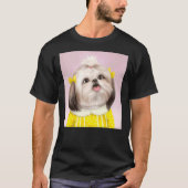犬シーズー(犬)TzuデジタルD9 Tシャツ (正面)