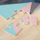 犬スタイリッシュポートレートベルネーゼ山 ジグソーパズル (側面)