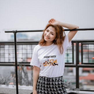 犬スタイリッシュ母Tシャツ トライブレンドＴシャツ