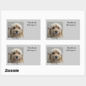 犬ステッカーを見る 長方形シール (シート)