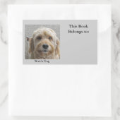 犬ステッカーを見る 長方形シール (バッグ)