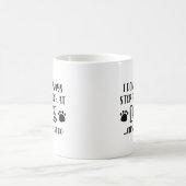 犬ストップを見る コーヒーマグカップ (中央)