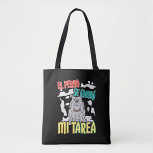 犬スペインのの食べ宿題 – Perro Tarea トートバッグ