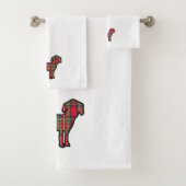 犬タオルを格子状に張る バスタオルセット (インサイチュ)