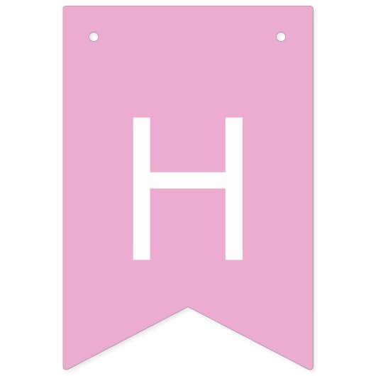 犬テーマピンクハッピーバースデーパーティー バンティングフラッグ (第2の旗)