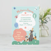 犬テーマ誕生会 招待状 (スタンド正面)