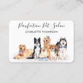 犬トリマーかわいい犬ペットシッター事業 予約カード (正面)