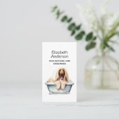 犬トリマーアフガンハウンド 名刺 (スタンド正面)