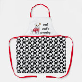 犬トリマーオールオーバープリントエプロン エプロン (正面)