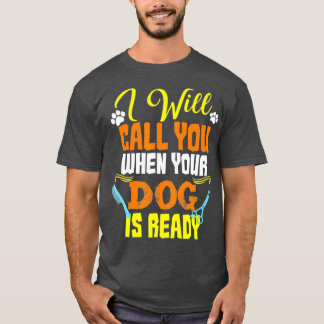 犬トリマーギフトペット犬グルーミング Tシャツ