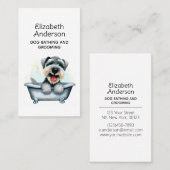 犬トリマーシュナウザー 名刺 (正面/裏面)