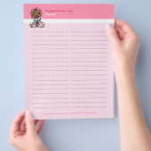 犬トリマースパヨークシャーテリアサインインゲストブックシート チラシ (手)