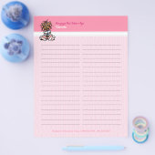 犬トリマースパヨークシャーテリアサインインゲストブックシート チラシ (シングル)