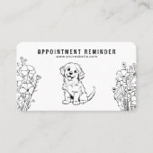 犬トリマーペットケアベテリアンリアアポイントメント 名刺 (正面)