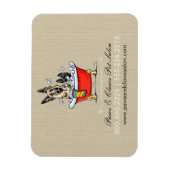 犬トリマーペットサロンファンシータブビオーガニックジネス マグネット (縦)