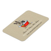 犬トリマーペットサロンファンシータブビオーガニックジネス マグネット (左側)