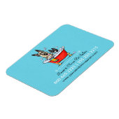 犬トリマーペットサロンファンシータブブルービジネス マグネット (左側)