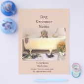 犬トリマーペット製品サービスビジネスフライヤー チラシ (シングル)