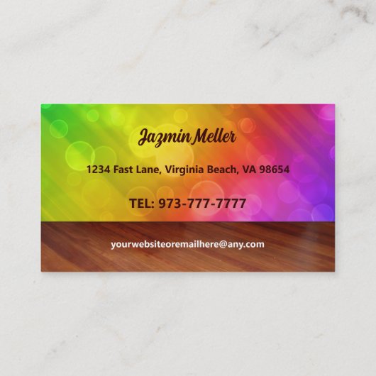 犬トリマー名刺 名刺 (裏面)