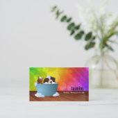 犬トリマー名刺 名刺 (スタンド正面)