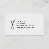 犬トリマー模様名刺 名刺 (裏面)