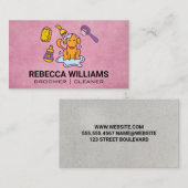 犬トリマー清掃用ドギー 名刺 (正面/裏面)