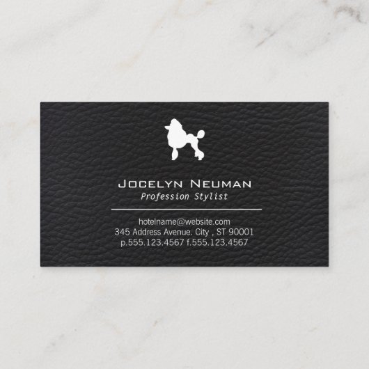 犬トリマー 名刺 (裏面)