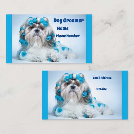 犬トリマー 名刺 (正面/裏面)