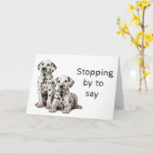 犬トリマー、獣医師およびドッグウォーカー カード (黄色い花)