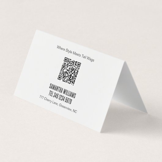 🐶犬トリマーQR 名刺 (裏面)