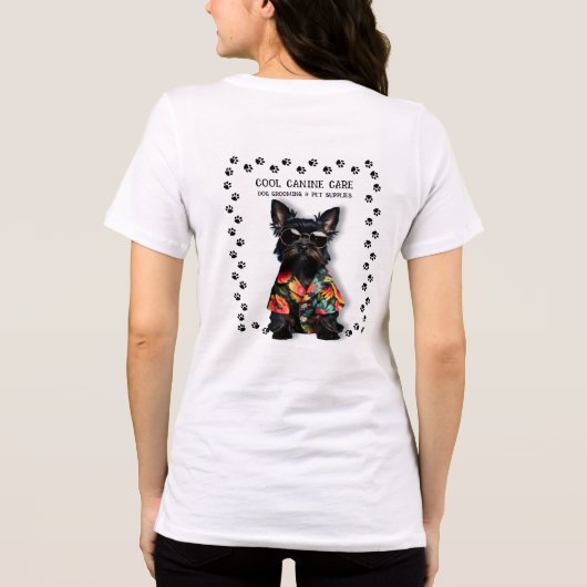犬トリマーTシャツ トライブレンドＴシャツ (裏面)